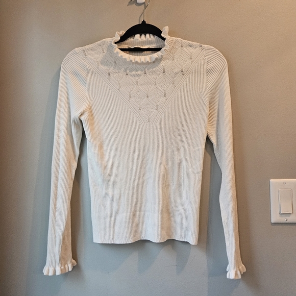 Miss Selfridge Ruffle Trim Sweater - Picture 1 of 4